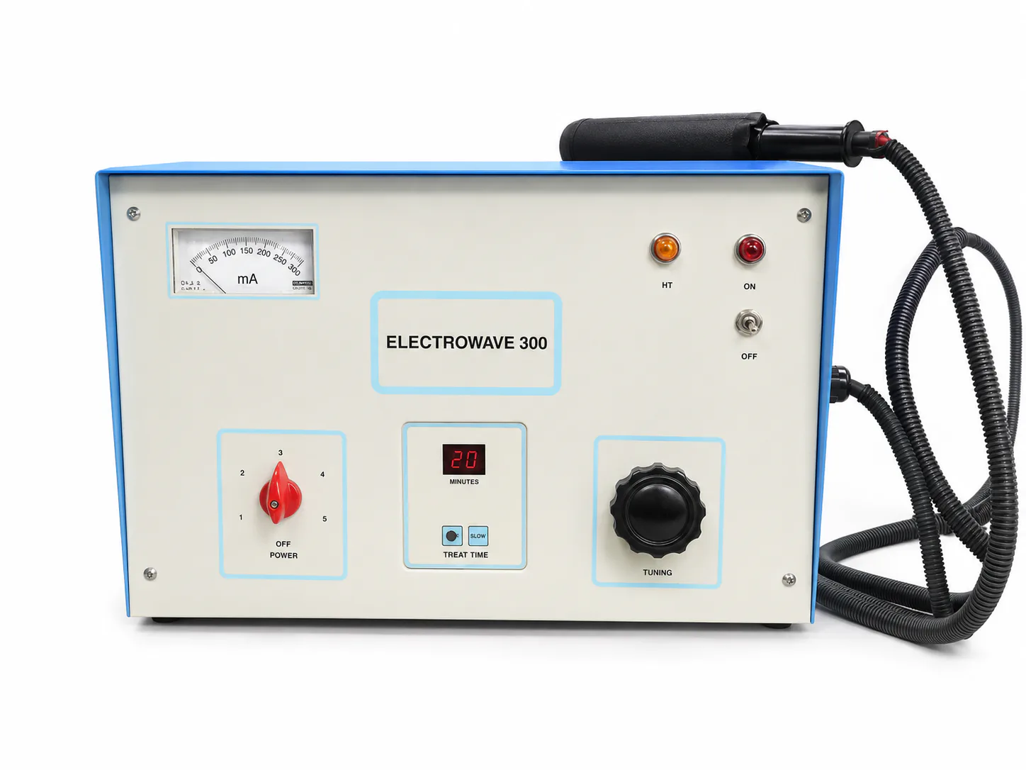 Shortwave diathermy unit with applicator cable